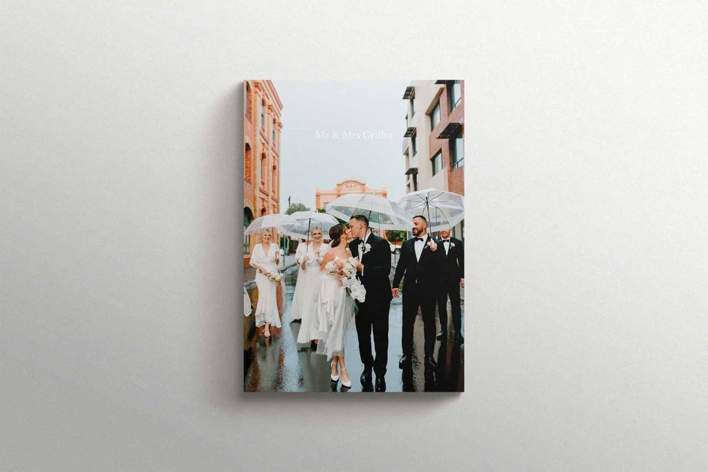 Contemporary Wedding Magazine Album with Modern Aesthetic, Softcover Photo Book