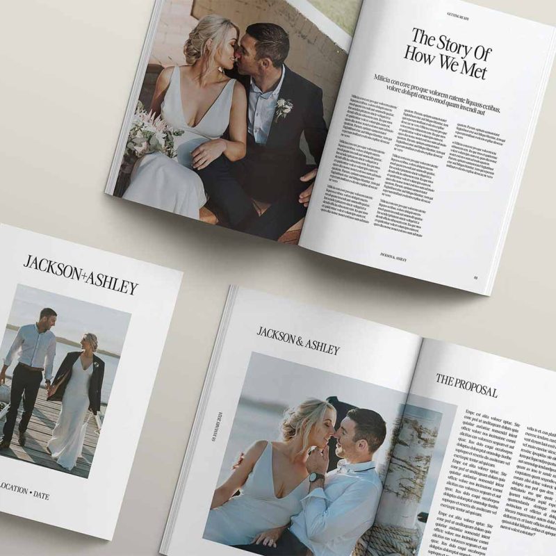 Wedding Magazine Fashion Editorial Design