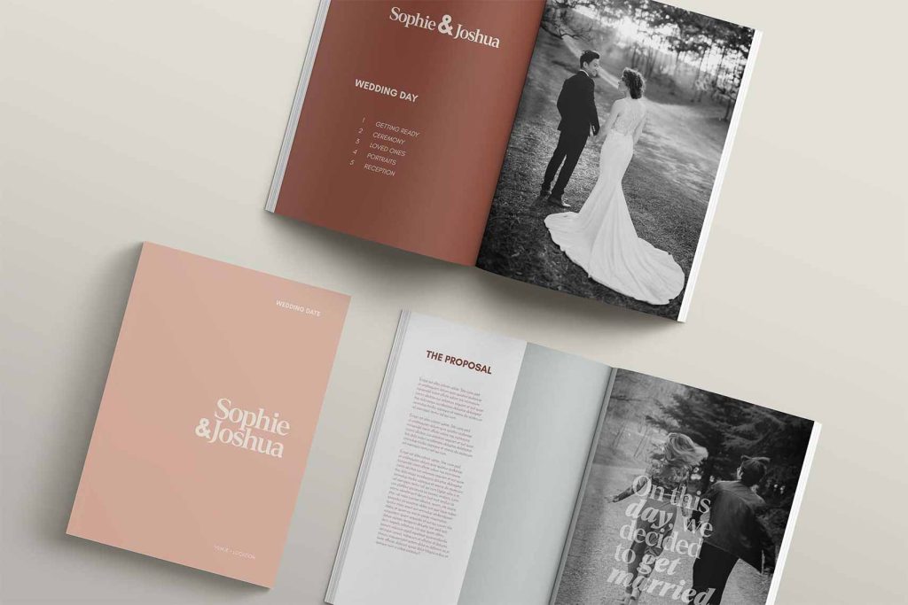 Wedding Magazine Modern Design Desert Colours