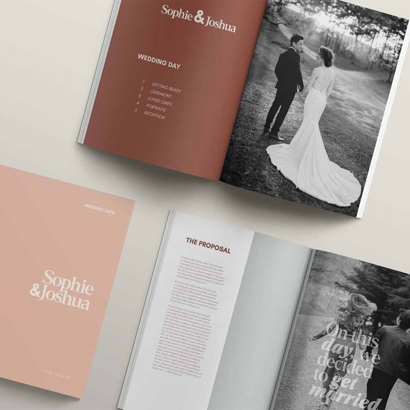 Wedding Magazine Modern Design Desert Colours