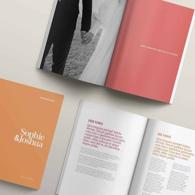 Wedding Magazine Modern Design Gelato Colours