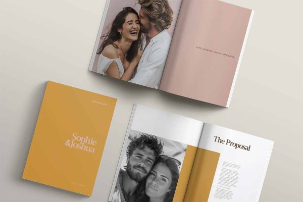 Wedding Magazine Modern Design Spicy Colours