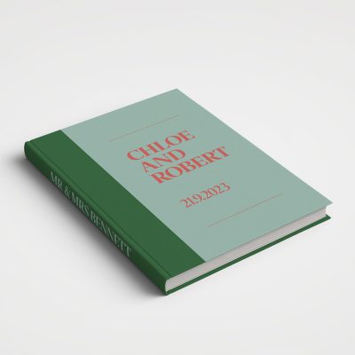 Wedding Album — Shades Of Green Cover Design