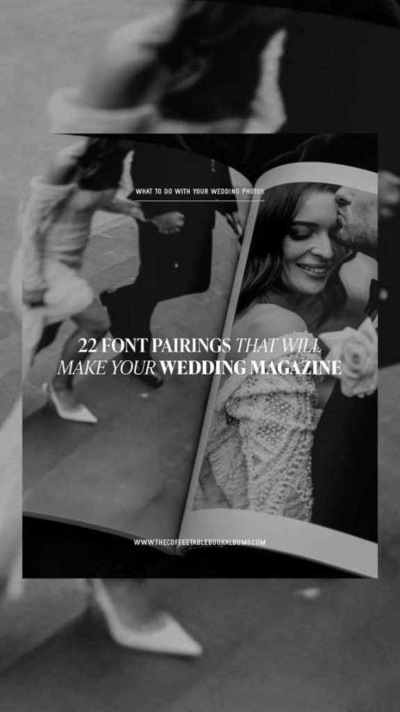 Wedding Magazine Album Premium Softcover Coffee Table Book - Magazine Design Font Pairings
