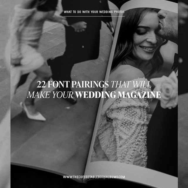 Wedding Magazine Album Premium Softcover Coffee Table Book - Magazine Design Font Pairings