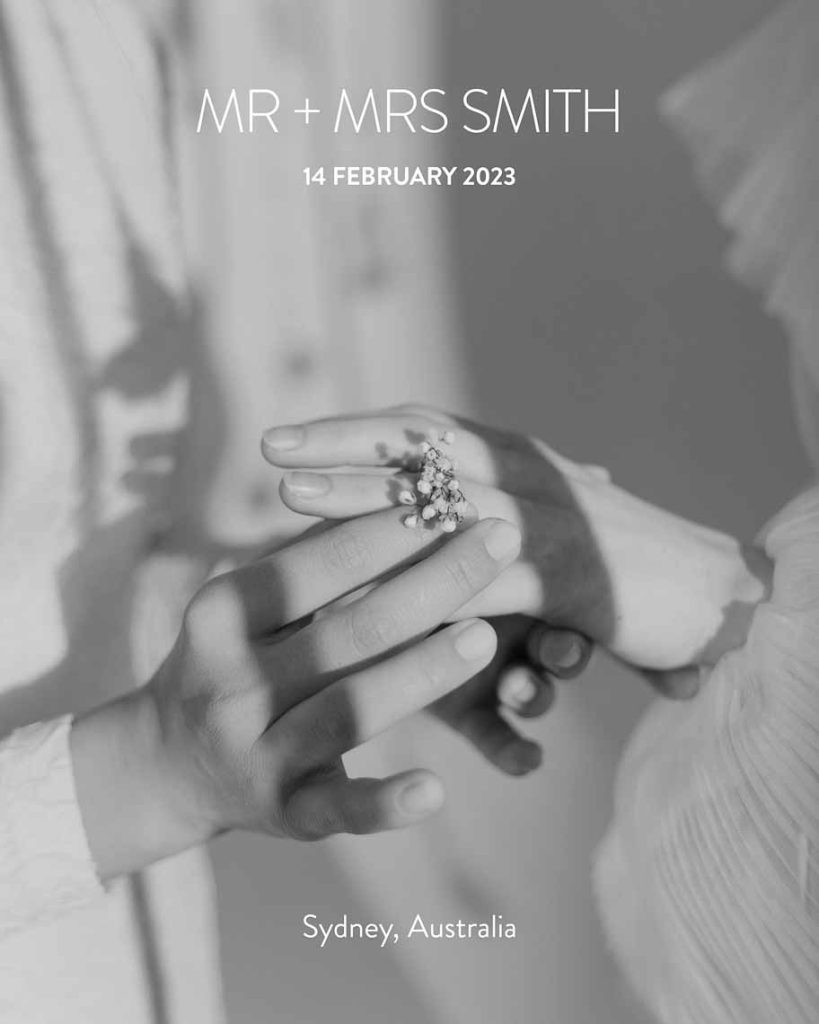 EVA A contemporary minimalist font influenced by geometric shapes optically better for reading. Using a combination of lowercase and uppercase lettering in fine and bold weights create interest and help navigate content within the pages of your wedding magazine design.