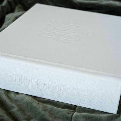 Wedding Photo Album Cover with Spine Embossing & Personalisation