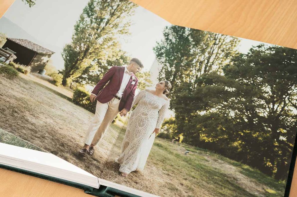 Wedding Albums premium print quality across the fine art pages