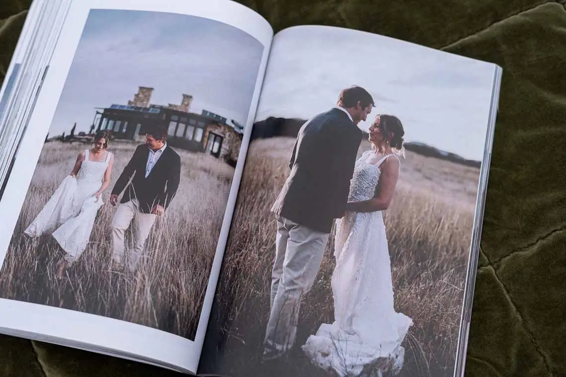 Wedding Elopement Magazine Album - bundle discounts available to share with loved ones, parents, in-laws, grandparent gifts.