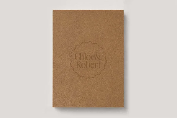 Classic Leather Wedding Photo Album in Butterscotch. Available in 3 formats; Landscape (horizontal), Square & Portrait (vertical) in 3 sizes; small, medium and large photo albums.
