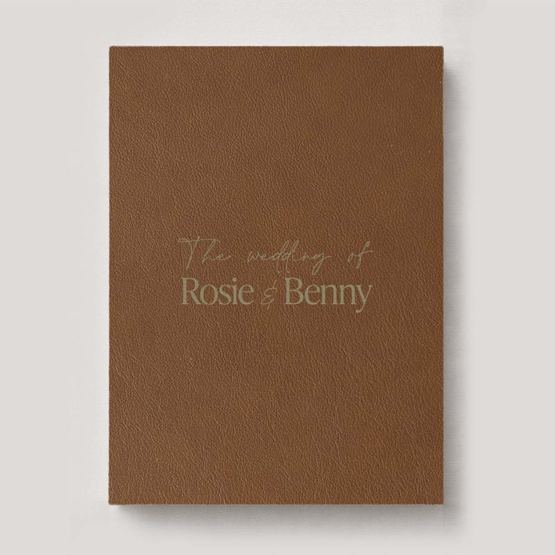 Fine Art Photo Album - Classic Leather Cognac