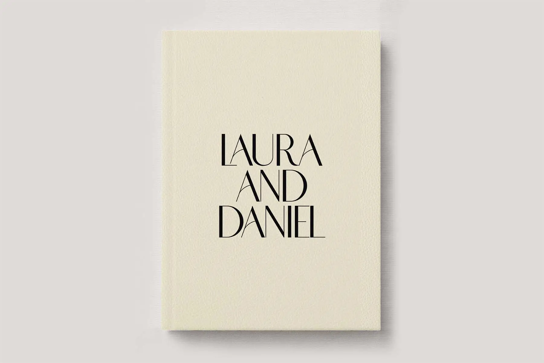 Classic Leather Wedding Photo Album in Ivory. Available in 3 formats; Landscape (horizontal), Square & Portrait (vertical) in 3 sizes; small, medium and large photo albums.