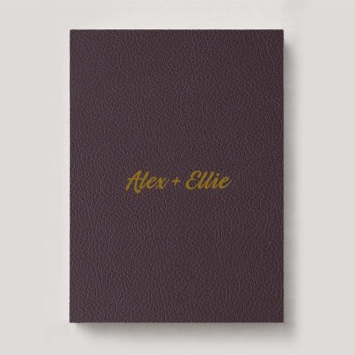 Fine Art Photo Album - Classic Leather Merlot