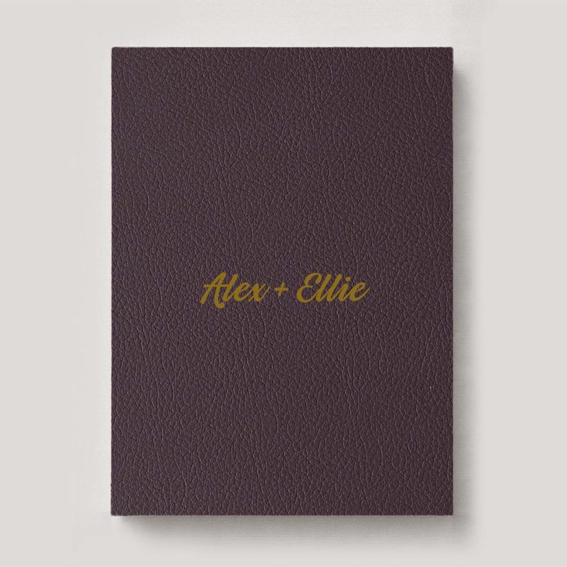Fine Art Photo Album - Classic Leather Merlot