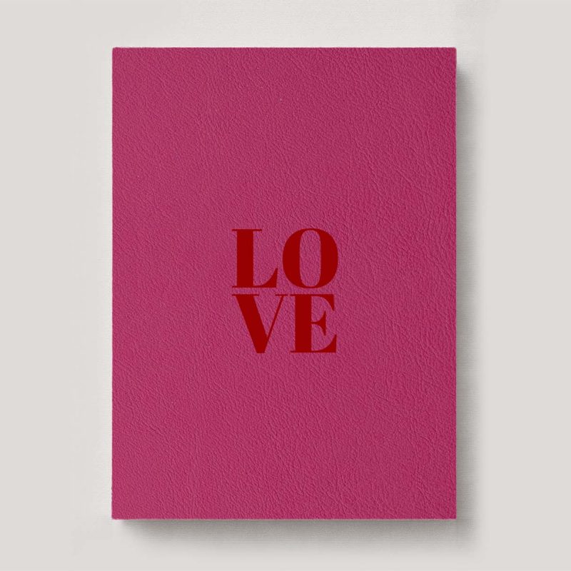 Fine Art Photo Album - Classic Leather Miami Pink