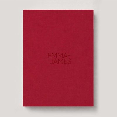 Fine Art Photo Album - Linen Candy Apple