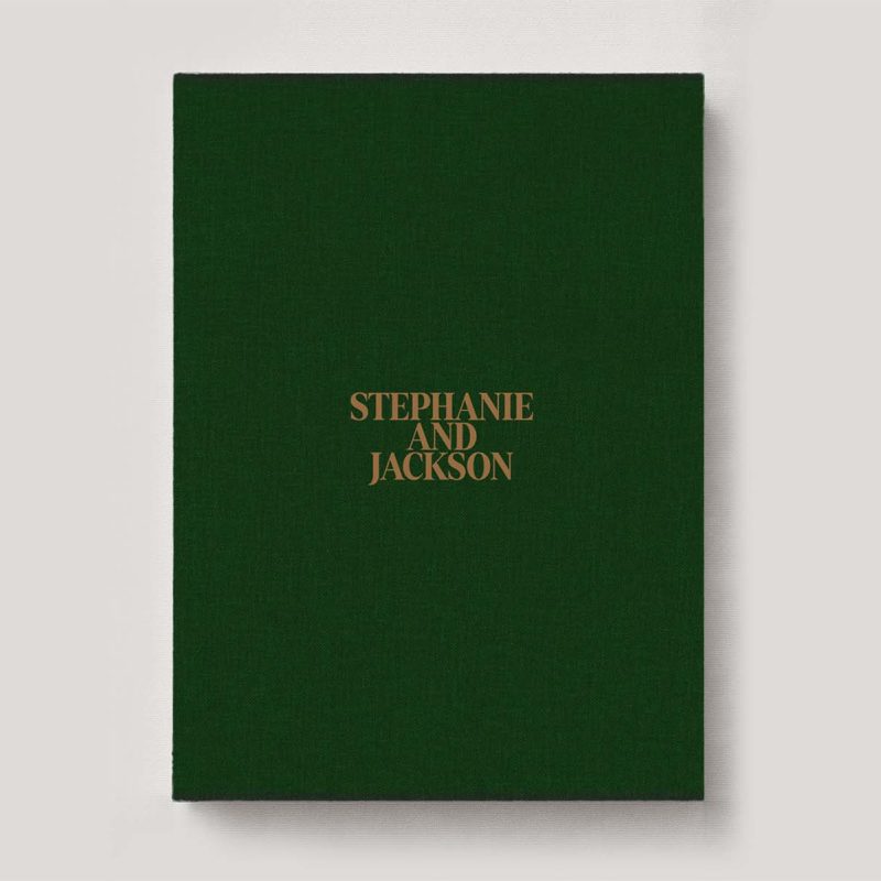 Fine Art Photo Album - Linen Evergreen