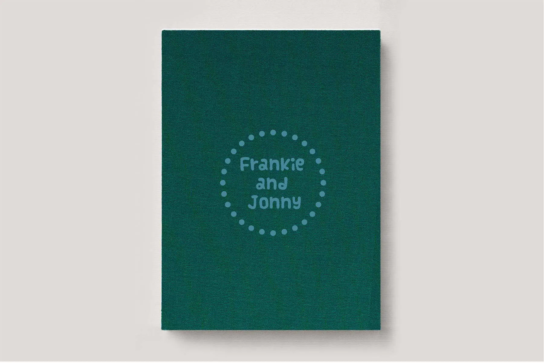 Premium Wedding Photo Album with luxe linen cover in colour Peacock green. Available in 3 formats; Landscape (horizontal), Square & Portrait (vertical) in 3 sizes; small, medium and large photo albums.