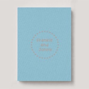 Fine Art Photo Album - Linen Sky Blue