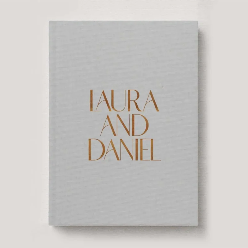 Fine Art Photo Album - Linen Stone Grey