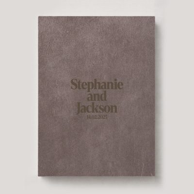 Fine Art Photo Album - Premium Leather Basalt