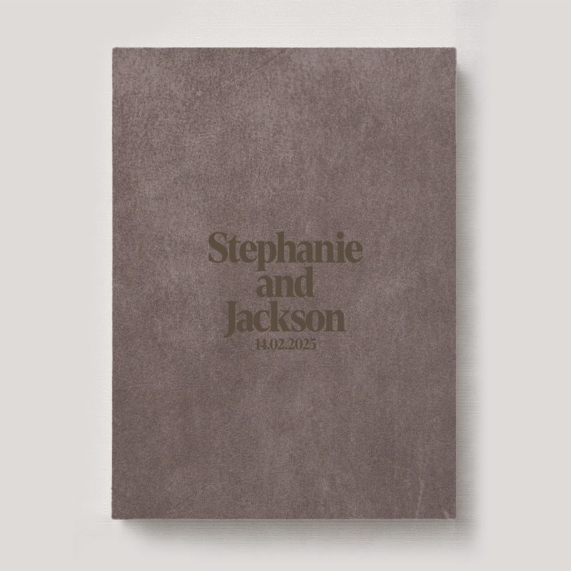 Fine Art Photo Album - Premium Leather Basalt