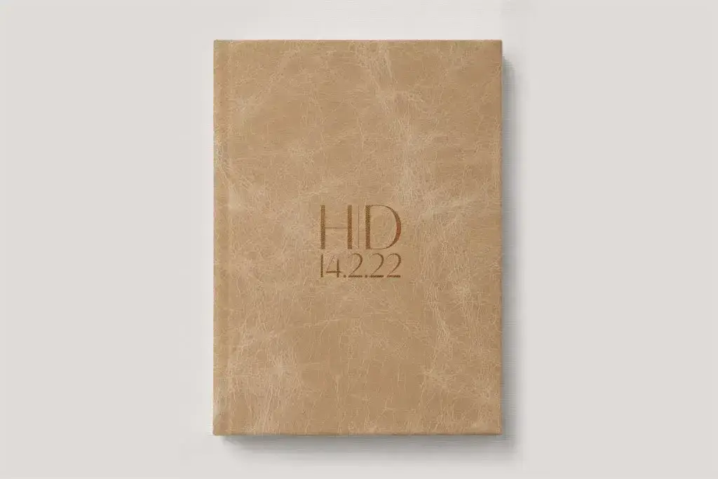 Premium Leather Wedding Photo Album in colour Camel (light yellowish brown). Available in 3 formats; Landscape (horizontal), Square & Portrait (vertical) in 3 sizes; small, medium and large photo albums.