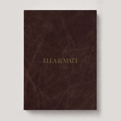 Fine Art Photo Album - Premium Leather Cedar