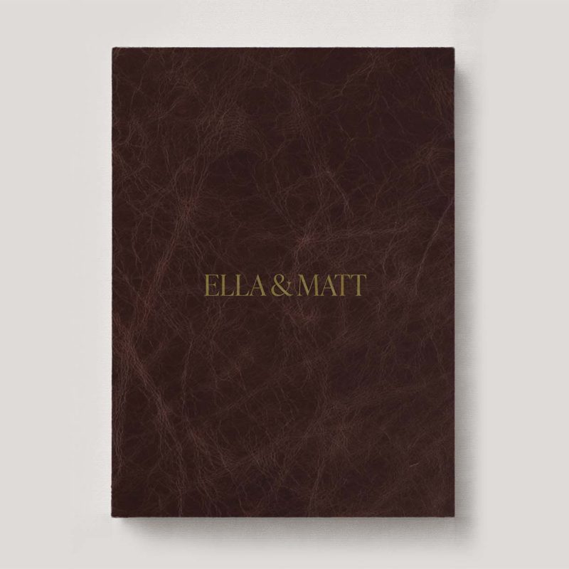 Fine Art Photo Album - Premium Leather Cedar