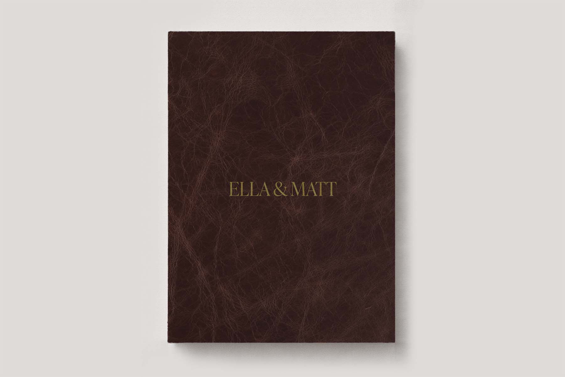 Fine Art Photo Album - Premium Leather Cedar