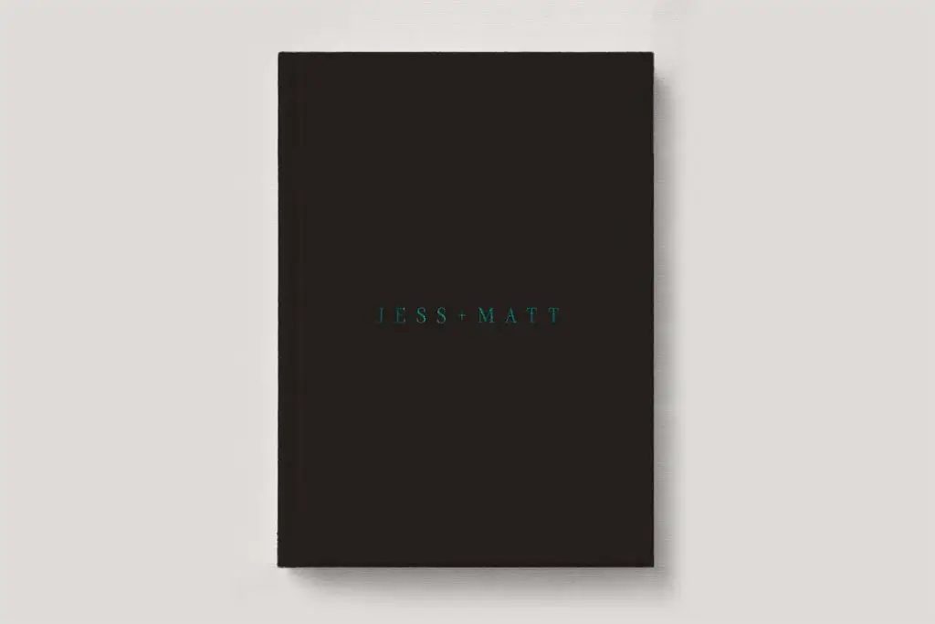 Premium Leather Wedding Photo Album in colour Molasses (deep chocolate brown). Available in 3 formats; Landscape (horizontal), Square & Portrait (vertical) in 3 sizes; small, medium and large photo albums.