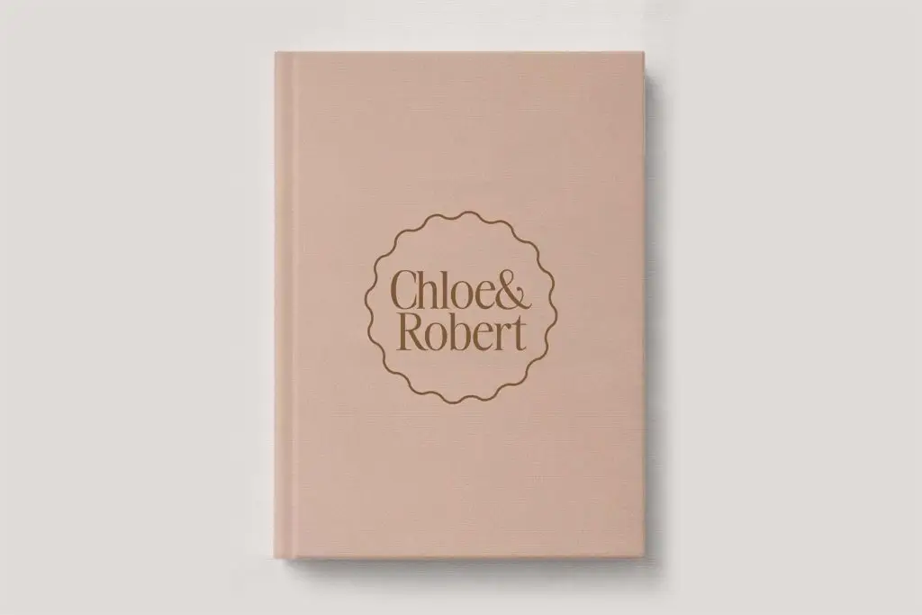 Premium Leather Wedding Photo Album in colour Nude (neutral palest pink). Available in 3 formats; Landscape (horizontal), Square & Portrait (vertical) in 3 sizes; small, medium and large photo albums.