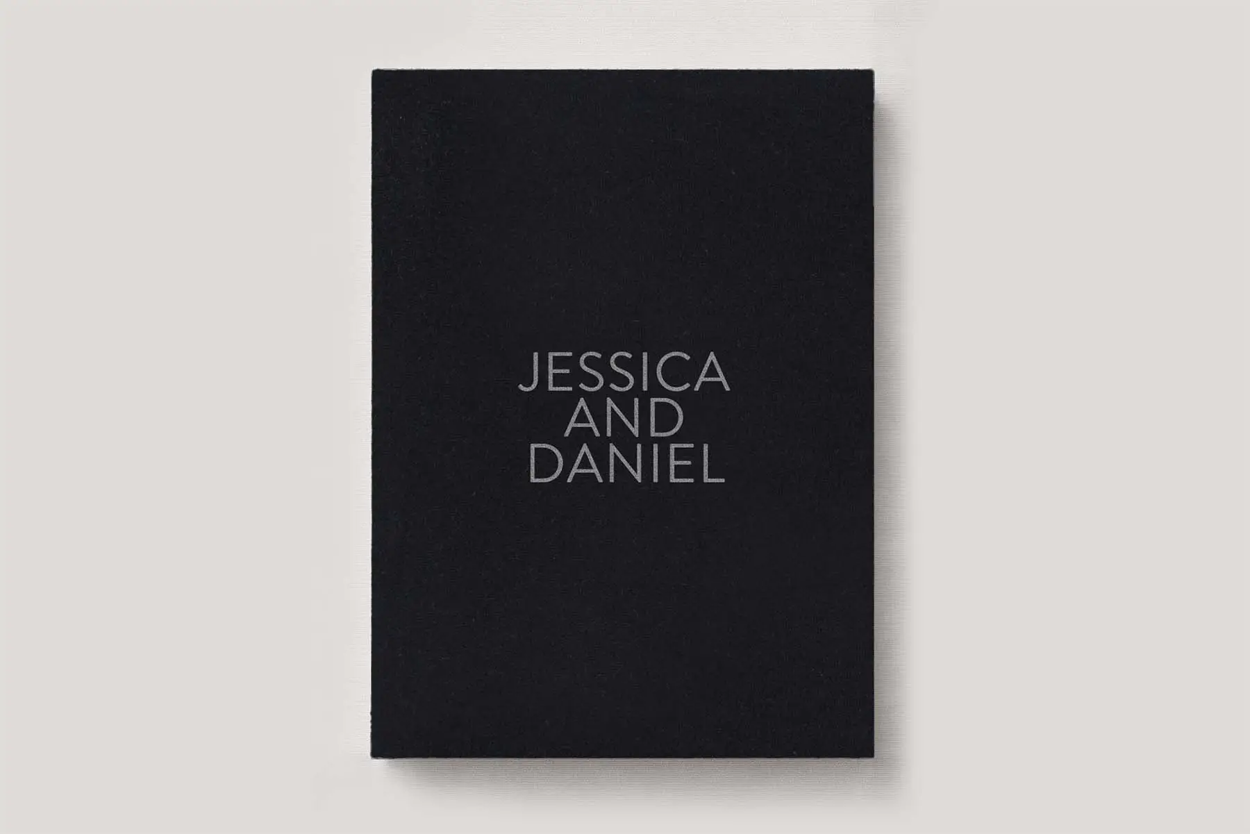 Wedding Photo Album with Velvet Obsidian Black cover. Available in 3 formats; Landscape (horizontal), Square & Portrait (vertical) in 3 sizes; small, medium and large photo albums.