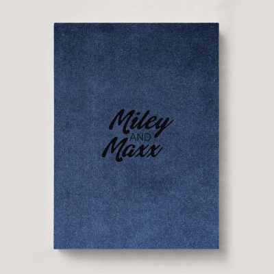 Fine Art Photo Album - Velvet Sapphire Blue
