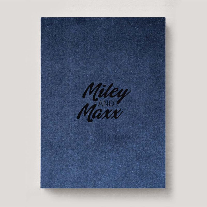 Fine Art Photo Album - Velvet Sapphire Blue