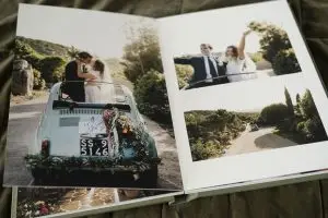 Green Wedding Album from our new 8x12 Portrait/Vertical Format Photo Album