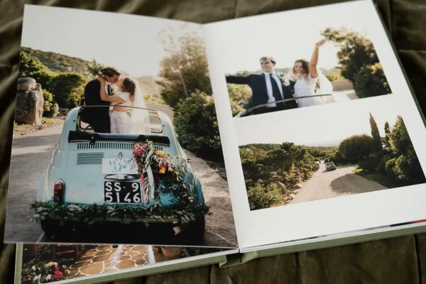 Green Wedding Album from our new 8x12 Portrait/Vertical Format Photo Album