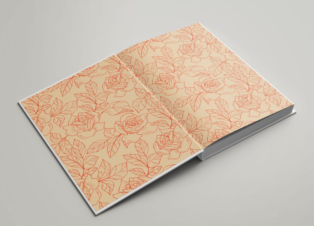 End Sheet for Photo Albums & Fine Art Wedding Albums in a range of custom designs exclusive to The Coffee Table Book customers