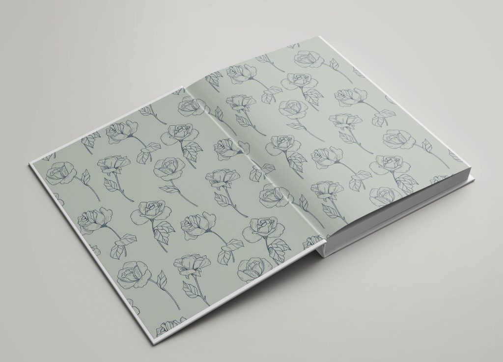 End Sheet for Photo Albums & Fine Art Wedding Albums in a range of custom designs exclusive to The Coffee Table Book customers