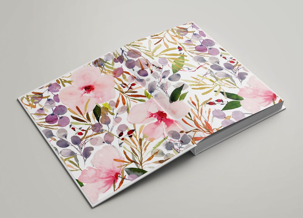 End Sheet for Photo Albums & Fine Art Wedding Albums in a range of custom designs exclusive to The Coffee Table Book customers