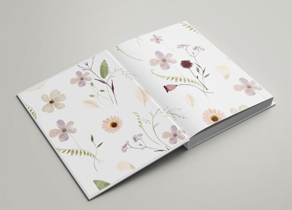 End Sheet for Photo Albums & Fine Art Wedding Albums in a range of custom designs exclusive to The Coffee Table Book customers