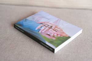 WedZine Mini Wedding Magazine Cover & Spine with newlyweds names and wedding date