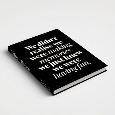 Wedding Album Printed Covers - Making Memories Black and White