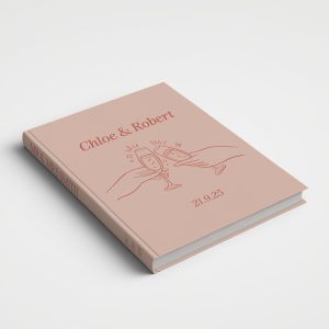 Wedding Album Printed Covers - Whimsical Champagne Blush Pink