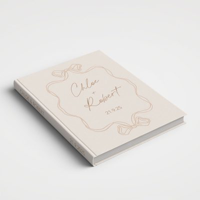 Wedding Album Printed Covers - Whimsical Natural
