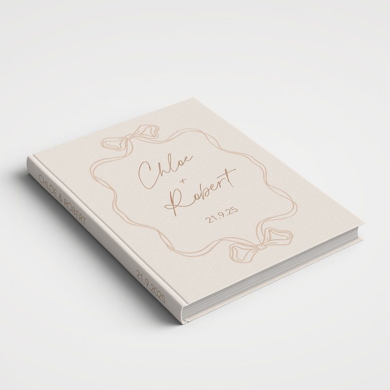Wedding Album Printed Covers - Whimsical Natural