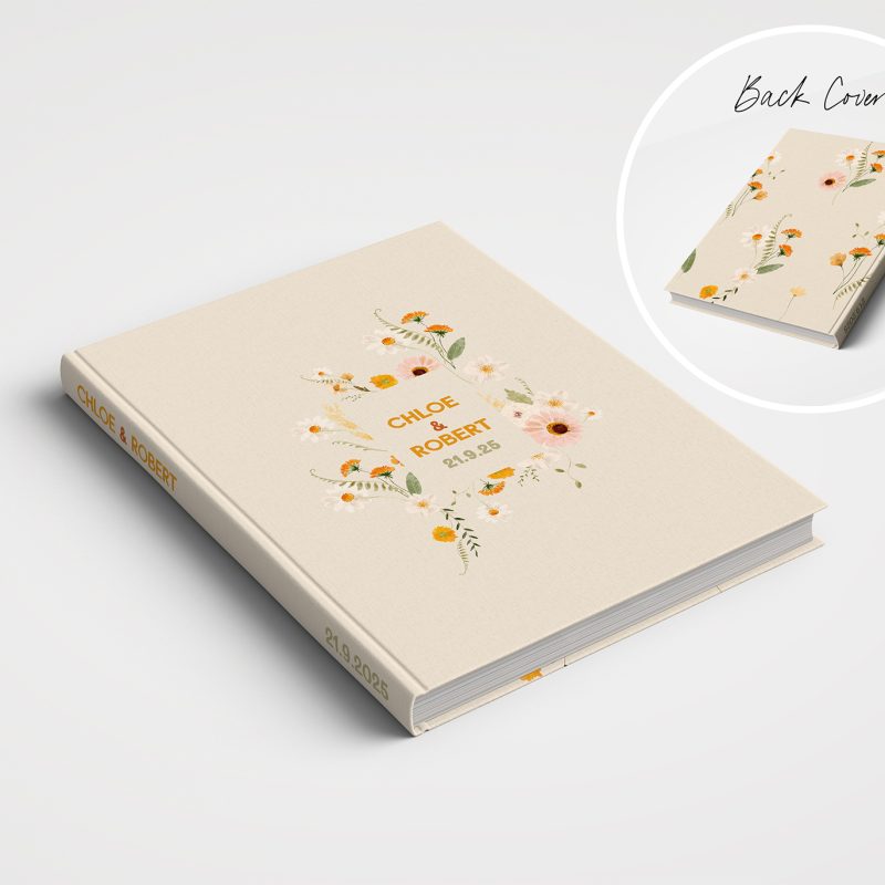 Wedding Album Printed Covers - Wildflowers