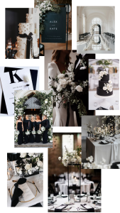 Classic Black and White Wedding Colour Palette Trends