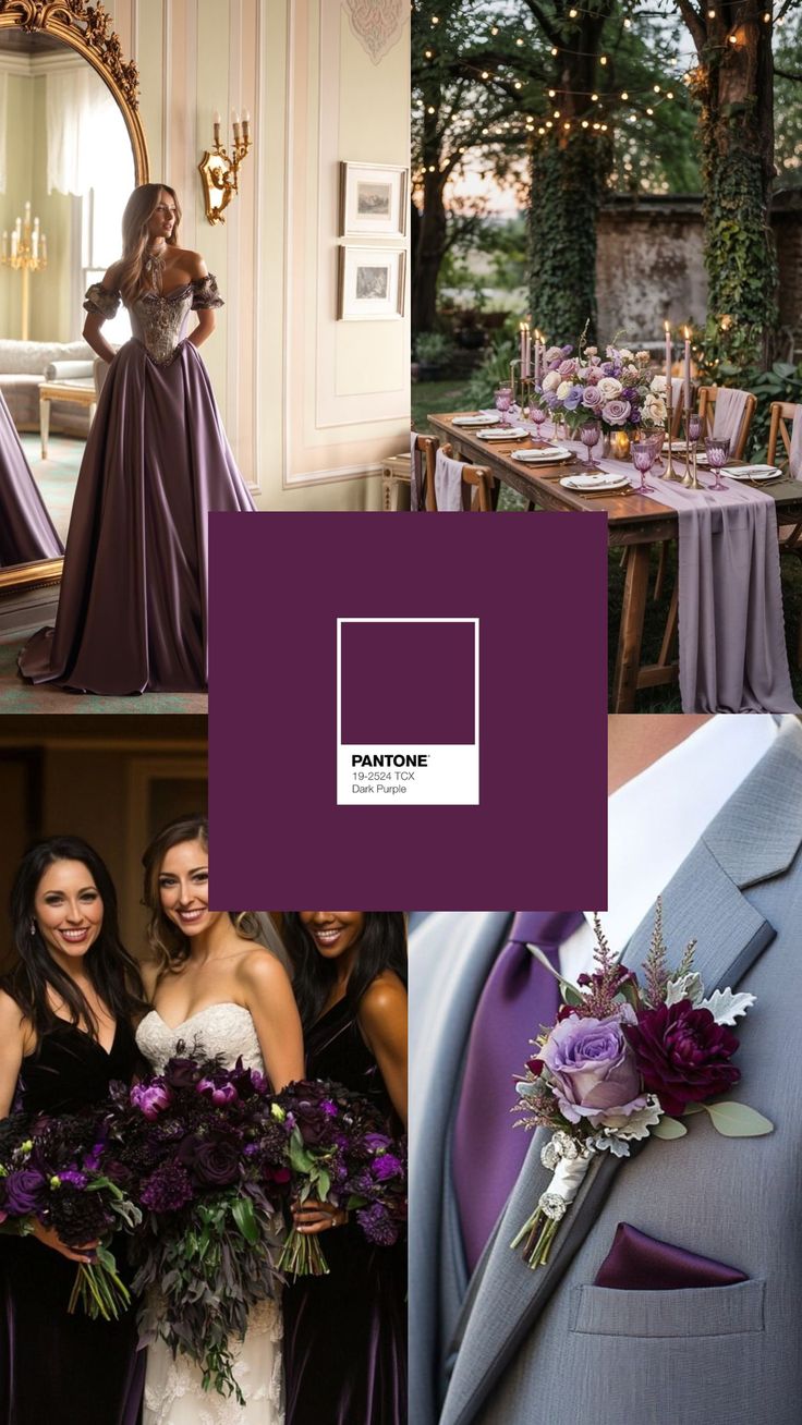 Drama Queen Purple Wedding Colour Palette