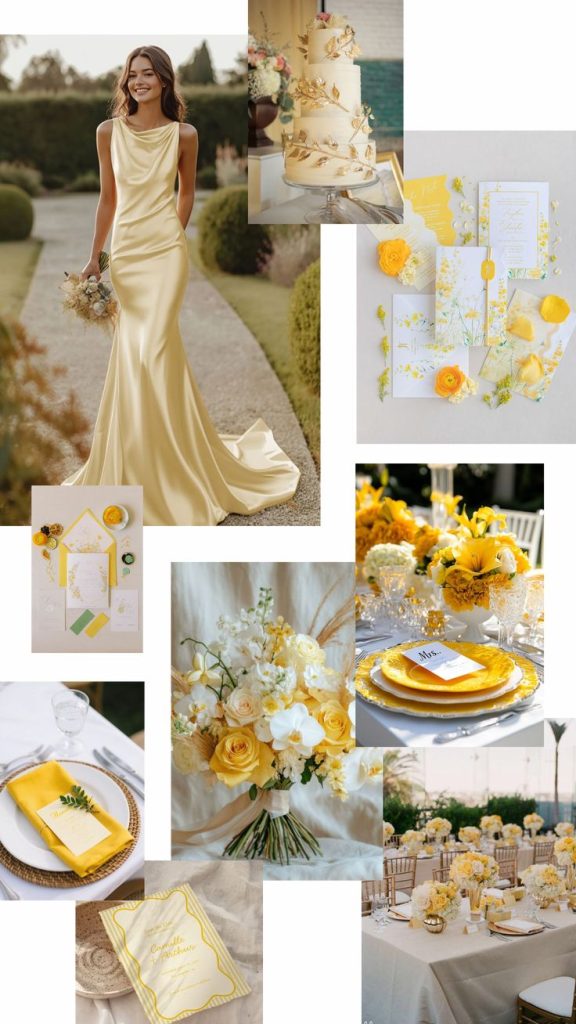Gold & Yellow Wedding Colour Palette Trends
